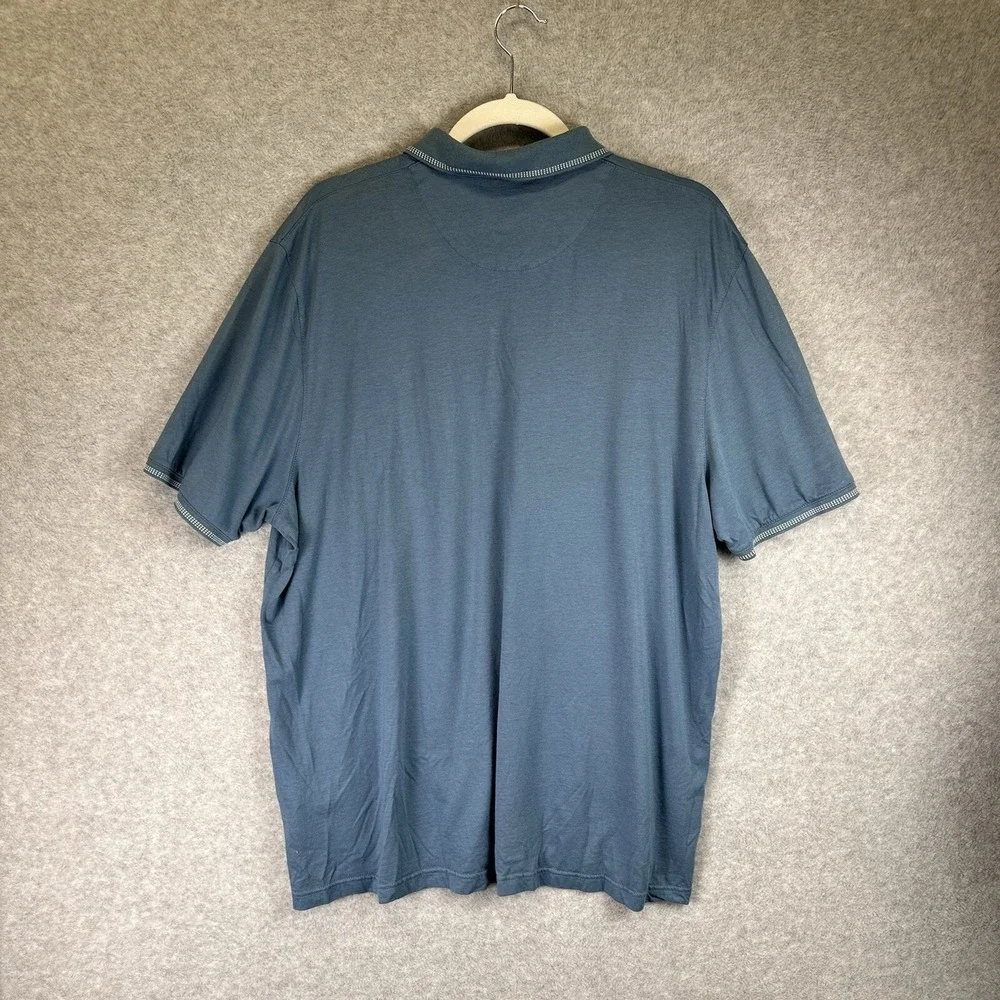 Ted Baker Polo Collared Shirt Tortila Sz 7 Stretch Short Sleeve Casual Basic 3XL
